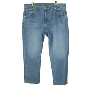 AYR Jeans Womens Size 33 Blue The Stance Straight Ankle High Rise Loose Control